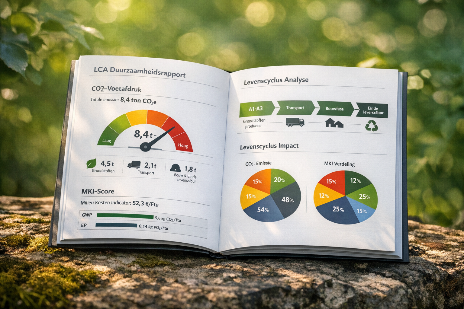 Illustratie van een LCA-rapport
